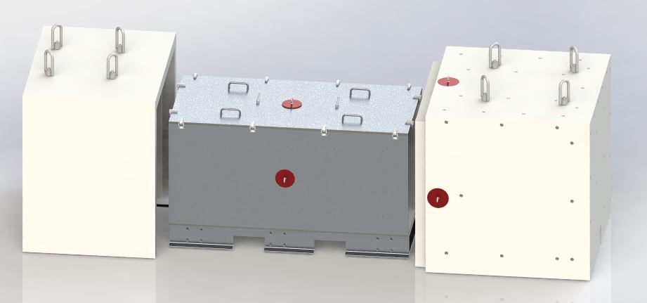 Shielded neutron generator, Adelphi Technology